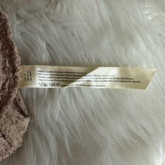 Free People Adella lace bralette Nude color Size Small New with tag - Picture 14 of 15